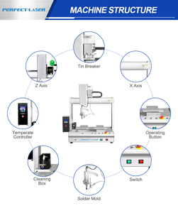 Hoàn hảo laser 5 trục máy tính để bàn đầu duy nhất đôi trạm tự động dây cáp PCB USB Hàn Robot Máy hàn laser - Product Image 2