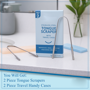 Raspador de Lengua de Acero Inoxidable 304 de Grado Médico de Alta Eficiencia para Eliminar el Mal Aliento, para el Cuidado Bucal Diario y Viajes - Product Image 2