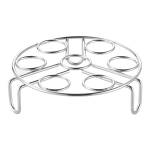 Stainless Steel Egg Steamer Rack 7 Hole High Leg Thickened 4.3Mm For Steam Cooking Eggs - Product Image 3