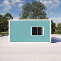 Maison conteneur modulaire en panneaux sandwich EPS, préfabriquée, portable, démontable, avec buanderie intégrée, maisonnette moderne