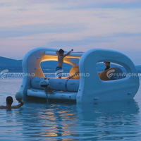 Nouveau design de rafting en eau vive Point de chute Pvc Bateau flottant électrique gonflable Maison Bateau