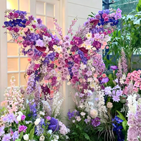 Décoration de mariage, fleurs artificielles géantes personnalisées, papillons, aménagement paysager, solution complète de conception