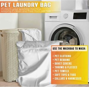 Free Sample Pet Laundry <b>Bag</b> for Pet Hair | <b>Washing</b> Machine <b>Bag</b> with Locking Zip and <b>Hanging</b> Hook for Dogs, Cats, Horses - Product Image 4