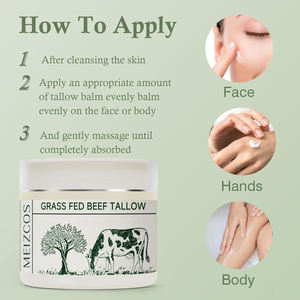 Großhandel Hautpflege-Balsam aus Bio-Rinderfett für Gesicht und Körper, Aufgeschlagener Feuchtigkeitsspender aus Grasgefüttertem Rind - Product Image 4