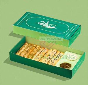 Eco Friendly Biodegradable Customized Matt Lamination Embossing Folders Burger Catering <strong>Bakery</strong> Sushi Lunch French Potato <strong>Chips</strong> - Product Image 2
