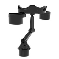 Support de tasse multifonctionnel universel en plastique pour l'espace entre les sièges de voiture avec support de téléphone et organisateur de rangement pour boissons pour usage automobile