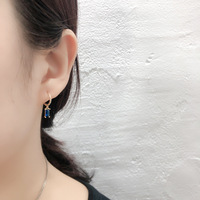 Boucles d'oreilles géométriques en argent sterling 925 véritable avec zircon cubique, boucles d'oreilles pendantes carrées en or 18 carats avec zircon cubique arc-en-ciel pour femmes