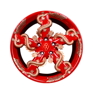 ล้อแม็กซ์ Pengzhen แบบกำหนดเอง สีทองหรูหรา ลายห้าก้าน สำหรับรถยนต์ใหม่ ขนาด 5x120 5x112 6x139.7 5x114.3 18-24 นิ้ว ผลิตจากอะลูมิเนียม 6061-T6 - Product Image 1