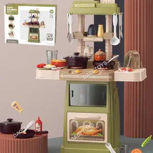 Sortie d'eau électrique, pulvérisation de lumière sonore, armoire de cuisine, jouets de cuisine, ensemble de cuisine pour enfants