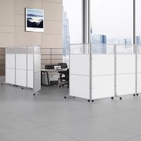 Nouvelle conception de mobilier de bureau commercial, cloisons de séparation mobiles sur roulettes, cloisons de séparation