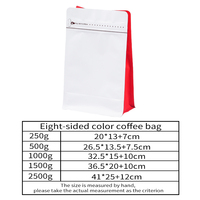Sacs à café à fond carré en plastique de qualité alimentaire, personnalisés en usine, colorés, avec fermeture éclair, impression par gravure, pour chewing-gum