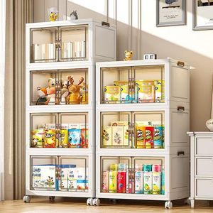 Tủ quần áo và tủ đựng đồ hiện đại có thể gấp gọn cho phòng ngủ với cửa và nhiều ngăn chứa đồ - Product Image 2