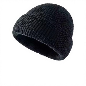 Gorros de Invierno Tejidos Gruesos y Cálidos para Hombre, Impresión Digital OEM, Casuales para Viaje, 100% Acrílico - Product Image 2