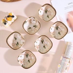 Stile giapponese personalizzato decalcomania porcellana salse di soia piatto di condimento burro <span class=keywords><strong>senape</strong></span> aceto salsa ceramica ciotola per <span class=keywords><strong>cucina</strong></span> - Product Image 1