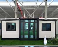 Maison préfabriquée modulaire de luxe à double aile extensible et pliable