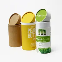 Изготовленные на заказ экологически чистые круглые цилиндрические Картонные Трубки из крафт-бумаги с эффектом пуш-ап для пищевого чая кофе