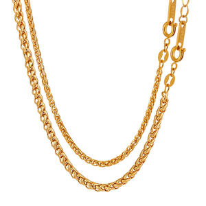 हेलीकॉप्टर ड्रैगन हड्डी फूल की टोकरी श्रृंखला हार इंस्टैग्राम शैली मोटी हार उत्कृष्ट और आकर्षक सुनहरे गहने - Product Image 5