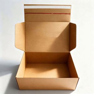 Customized Eco-Friendly Cardboard Box with Sponge Lining Tear to Open Tear-Off Strip Zipper Mailer Packaging for <b>Socks</b> and <b>Fur</b> - Product Image 2