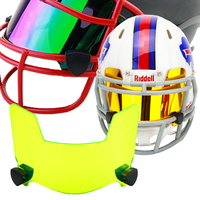 Visière argentée portative de mini taille avec casque de football de fumée d'agrafe pour le sport de boxe