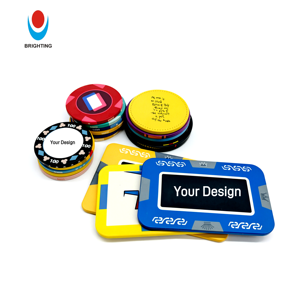 Estuche para Fichas de Póker de Cerámica Personalizado de 55 mm x 3,3 mm, Impresión UV de 50/43/39 mm con Cualquier Diseño, Arcilla ABS Acrílica para <span class=keywords><strong>Casino</strong></span>, Club, Familia y Juegos de Azar - Product Image 3