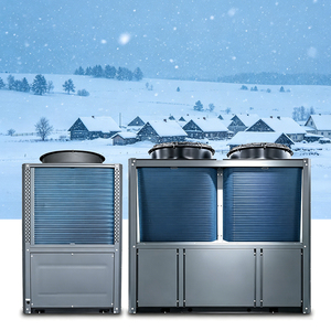 Pompe à chaleur compacte noire à un seul ventilateur R290, conçue spécifiquement pour la mise en place de chauffage par le sol domestique - Product Image 1