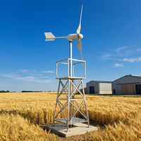 Éolienne à axe horizontal 5KW 48V avec contrôleur assorti, idéale pour système hybride solaire-éolien