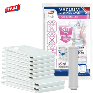 Clothes Cloths Organizer Vacuum Bag For Clothes Storage TAILI Pump Free Space Saver Cube Vacuum Compression Storage Bags Plastic Clothes Bag For Cloths And Bedding Closet Organizer