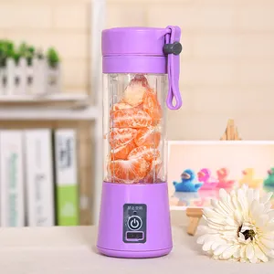 Durável Usando Baixo Preço Plástico Manual Liquidificador Usb Recarregável Mini Juicer Fruit Juice Cup Mixer