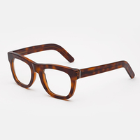 Vente de gros Monture de lunettes vintage en acétate, fabriquées à la main, italiennes, rétro, personnalisées, bon prix, lunettes pour hommes, gris transparent