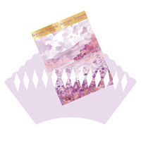 Feuilles de carton blanc romantique Evening Breeze, style peinture à l'huile, pour emballage floral de fleuriste, impression numérique