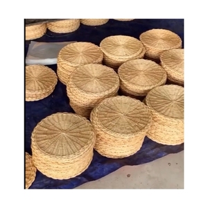 Le napperon en rotin tissé de lotus bleu au Vietnam pour la cuisine et l'hôtel est sûr et durable pour les repas quotidiens. - Product Image 2