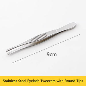 Pinzas Médicas <span class=keywords><strong>para</strong></span> Pestañas de Acero Inoxidable con Punta Redonda/Cuadrada de 7.5cm/7.8cm/9cm <span class=keywords><strong>para</strong></span> Uso Hospitalario y en Escuelas de Medicina - Product Image 5