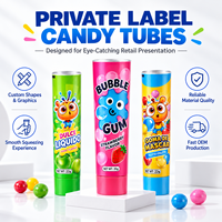 Tube d'emballage personnalisé en aluminium-plastique pour confiture avec bouchon à vis et impression UV, diamètre 12,7-35 mm, pour stockage alimentaire