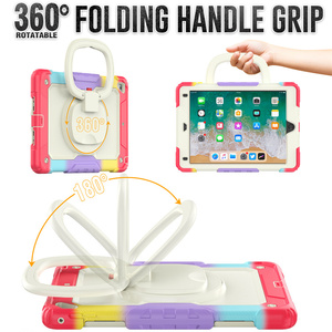 Fábrica al por mayor TPU de silicona suave Arco Iris funda protectora para tableta para niños con soporte con estuche para bolígrafo para <span class=keywords><strong>iPad</strong></span> <span class=keywords><strong>Pro</strong></span> 9,7 Air 2 - Product Image 3