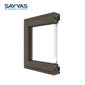 Janelas de Madeira Revestidas de Alumínio de Alta Qualidade Sayyas: Economizadoras de Energia, à Prova de Vento para Residências de Luxo, Design Moderno - Product Image 4