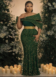 <span class=keywords><strong>Vestidos</strong></span> <span class=keywords><strong>de</strong></span> fiesta con cuentas <span class=keywords><strong>de</strong></span> cristales verdes, vestido largo <span class=keywords><strong>de</strong></span> fiesta Aso Ebi con hombros descubiertos, <span class=keywords><strong>vestidos</strong></span> <span class=keywords><strong>de</strong></span> <span class=keywords><strong>noche</strong></span> <span class=keywords><strong>de</strong></span> <span class=keywords><strong>boda</strong></span> personalizados <span class=keywords><strong>de</strong></span> talla grande <span class=keywords><strong>para</strong></span> mujer - Product Image 3