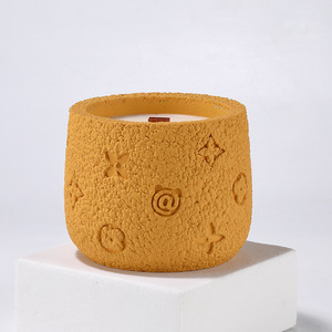 Nuevos Portavelas de Yeso de Roca Volcánica Mate con Patrones Exquisitos, Difusores de Aroma, Recipientes para Velas Aromáticas, Recuerdos para Fiestas - Product Image 6