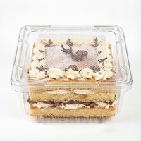 Boîte d'emballage alimentaire en plastique PET transparent personnalisée CHUAN HE pour gâteaux, desserts et biscuits
