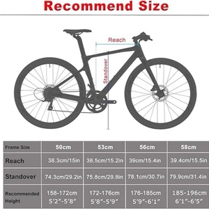 Bicicleta de Carretera KABON <span class=keywords><strong>R7000</strong></span> 22S de Aluminio con Cuadro de Carbono 700C, 22 Velocidades, Frenos de Disco Mecánicos, Ruedas de Aluminio, Ligera, 13.5kg - Product Image 5