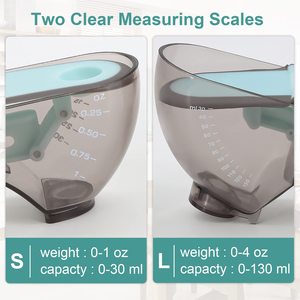 Nhà Bếp Có Thể Điều Chỉnh Đo Cup Rắn Lỏng Nhựa Quy Mô Phù Hợp Cube Đo Công Cụ Đo Thìa Cho Muỗng Canh - Product Image 3