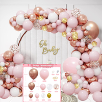 Kit de guirlande de ballons en latex pastel de tailles variées, kit d'arche de ballons de couleur personnalisée, décorations pour anniversaire, mariage, fête prénuptiale