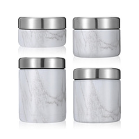 350ml 450ml Double paroi 18/8 304 Boîte à lunch en acier inoxydable écologique Ensemble de récipients alimentaires avec sac