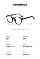 Vente en gros de lunettes optiques rétro de haute qualité Lunettes de vue anti-lumière bleue à la mode avec monture TR90 Lunettes d'ordinateur