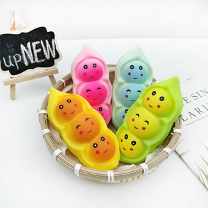 <b>Squishy</b> Stress Relief Toy TPR Pea Pod Squeeze Fidget Toy Eco-Friendly Funny Educational Decompression Kawaii Custom 14 Years - Product Image 4