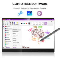 SIBOLAN Monitor Portátil de 15.6 Pulgadas con Pantalla Táctil IPS, Batería Integrada, Lápiz Óptico Activo, Tipo C, HDR 4K, para Laptop y PS5