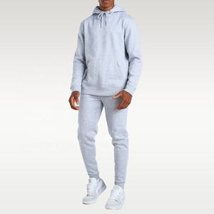 Wholesale <b>Plain</b> Jogging Long Sleeeve Slim Fit Sweat Suit High Quality Lite <b>Grey</b> Tracksuit Streetwear Sweat suit for <b>men</b> - Product Image 1