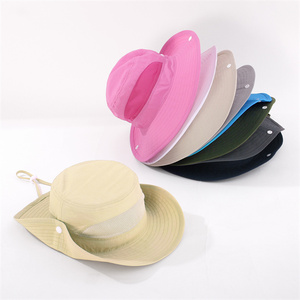 Sombrero de Pescador para Niños, Diseño 2026, Protección UV, Malla Transpirable, para Playa, Verano, <span class=keywords><strong>9</strong></span> Colores Sólidos - Product Image 4
