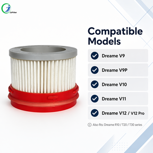 Filtre HEPA lavable et réutilisable de remplacement pour <span class=keywords><strong>aspirateur</strong></span> balai sans fil <span class=keywords><strong>Dreame</strong></span> V11 <span class=keywords><strong>V10</strong></span> V9, vente en gros OEM - Product Image 3