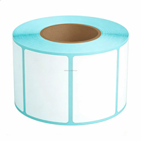 Vente flash : étiquettes d'expédition thermiques directes 60x40 mm, 4x6, autocollantes, imperméables, papier de support en verre bleu, taille personnalisée