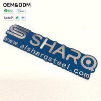 Placa de Identificación Metálica Resistente con Pintura, para Acero y Materiales de Construcción, Placa con Nombre en 3D con Corte CNC de Diamante